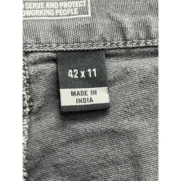 Carhartt Carpenter Shorts Mens Size 42 Relaxed Fit Gray Flex Canvas - Picture 4 of 4